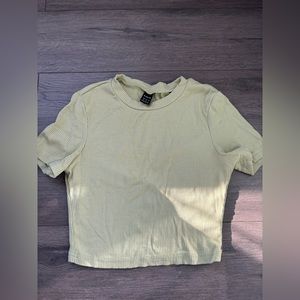 Pale green crop top